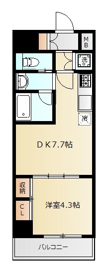 VIDA#037 502号室 間取り