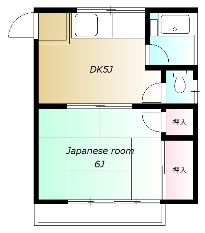 鈴信荘 間取り図