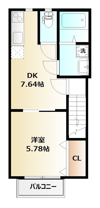 キディア・フォーラムⅡ 203号室 間取り