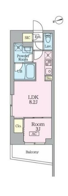 ガーデンザヴィス門前仲町 間取り図