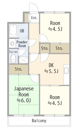 コスモビル 403号室 間取り