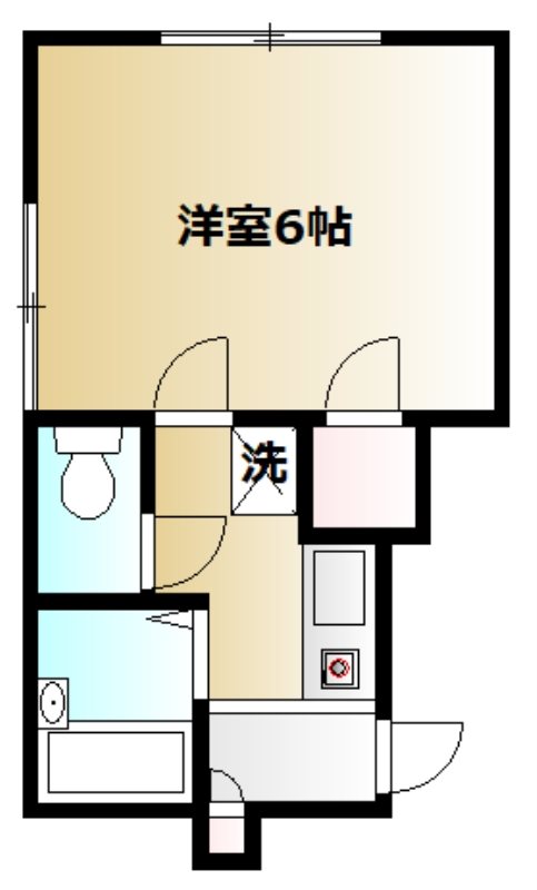 アルバ南大泉 205号室 間取り