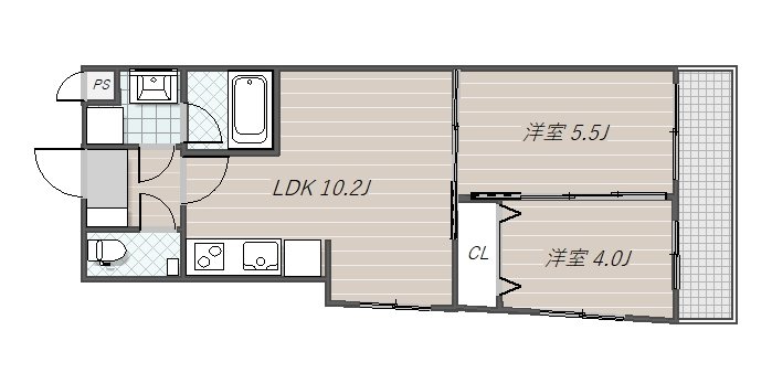 メルヴェーユ蘇我 間取り図