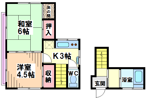 内藤荘  間取り