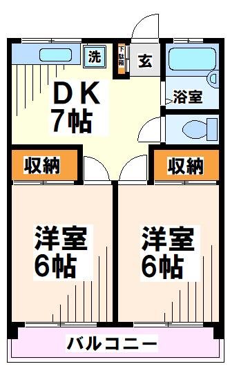 サニーコート府中中河原  間取り図