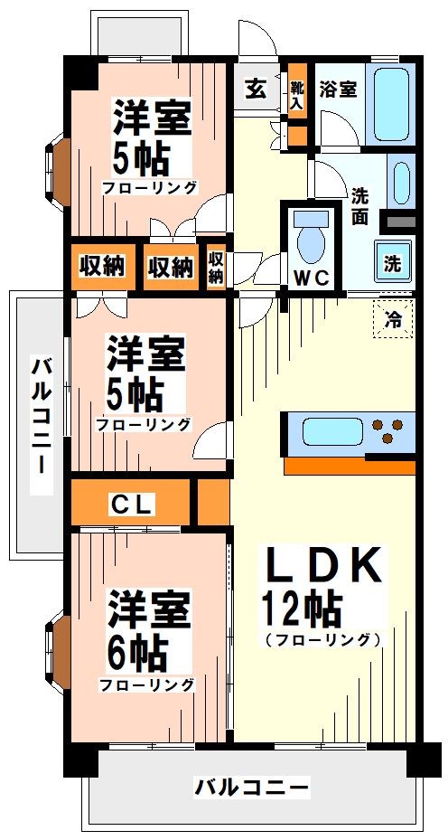 フローレル北烏山 間取り