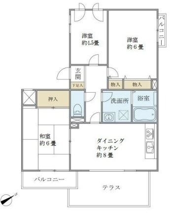 ヴェール久我山 間取り図