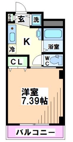 エテルノ明大前  間取り図