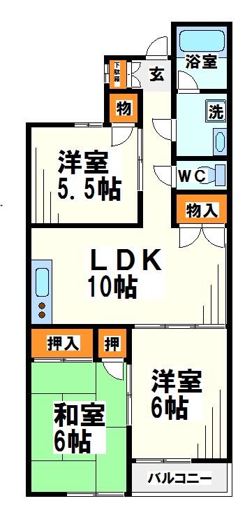 シャトレ烏山 間取り