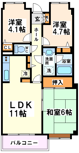 南烏山パークホームズ　当社管理物件 間取り