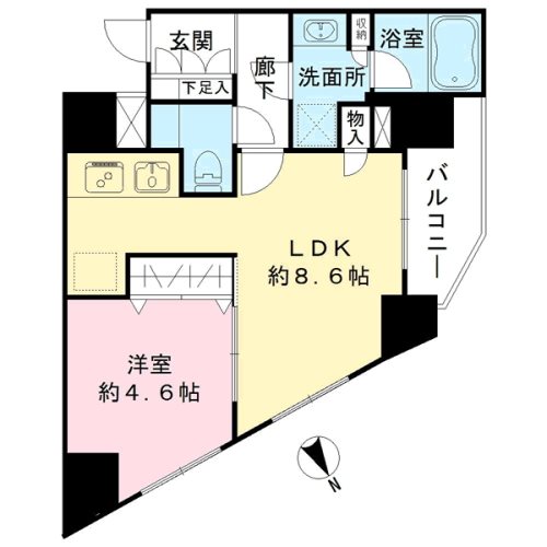 ベルジュール武蔵野中町 間取り