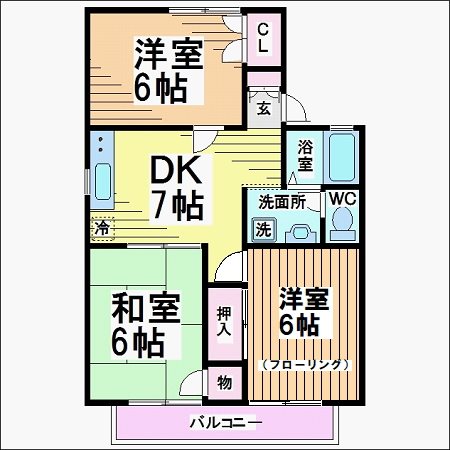 ハイセザール 間取り