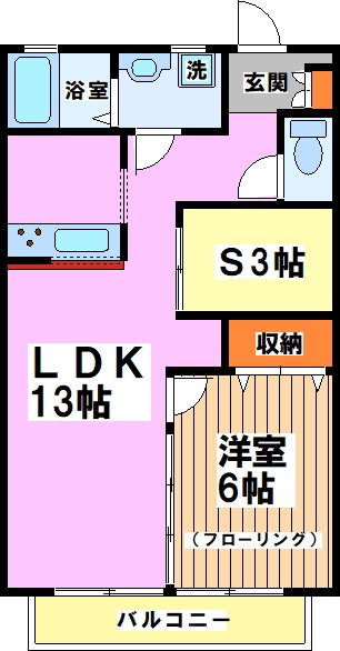 カーサヴェルデ南荻窪 D 間取り