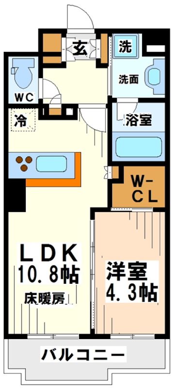 リビオレゾン八幡山 間取り図