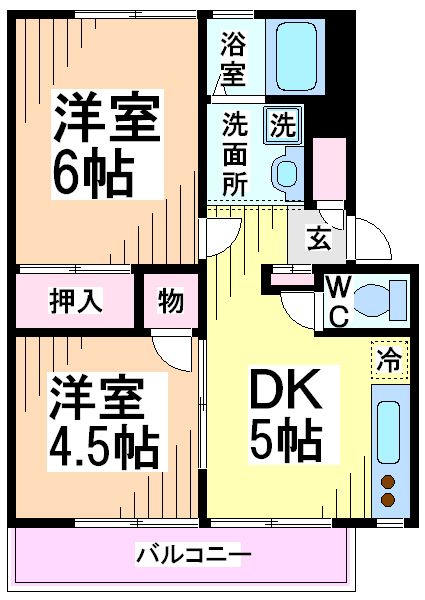 ヴェルディハイツ 間取り図