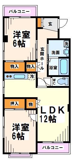 鹿島コーポラス 間取り
