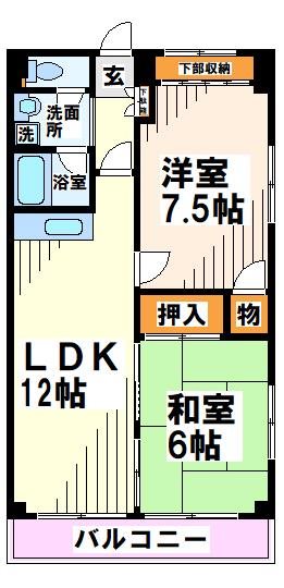パインヒルズ東府中 間取り