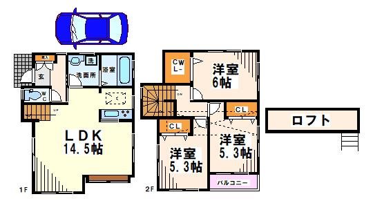 Ｆｏｕｒ　Ｓｅａｓｏｎｓ　Ｈｏｕｓｅ（フォーシーズンハウス） 間取り