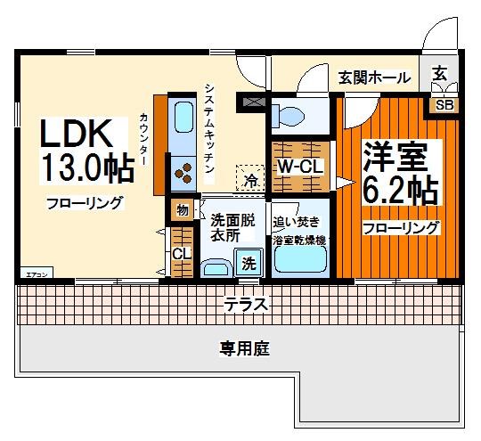 コルティ仙川 206号室 間取り