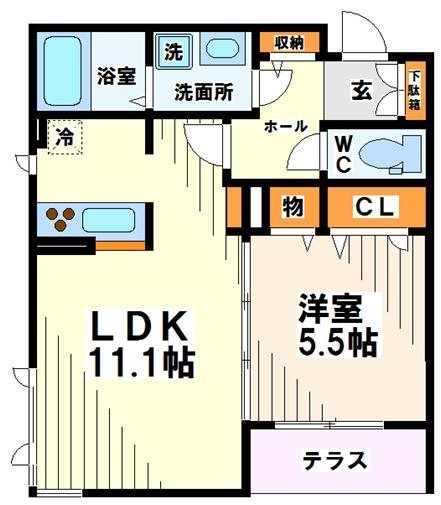 エルミタージュ千歳烏山　弊社管理物件 間取り