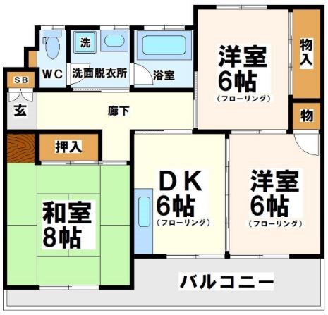 パークサイド野川  -弊社管理物件- 間取り図