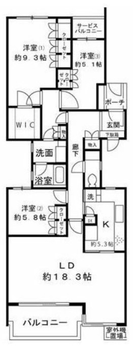 Uガーデン杉並 間取り