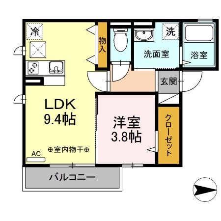 シテラデューズ　Ｃ 間取り図