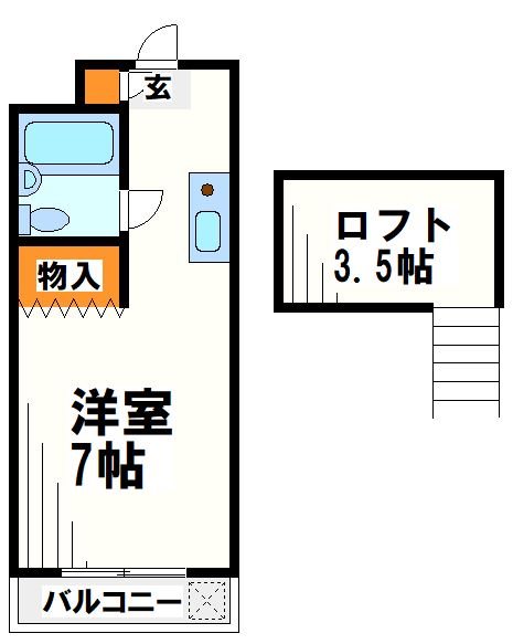 グリーンヒルズ　弊社管理物件 2010号室 間取り