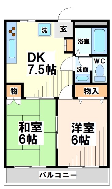 エラノスむさし野 間取り