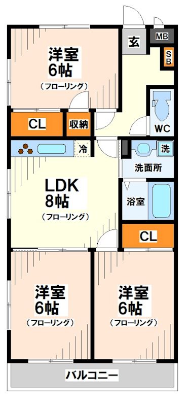 コーポカナイ 間取り図