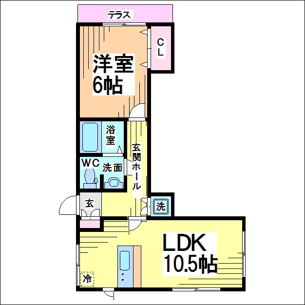 リバーサイドハウス B棟  間取り図