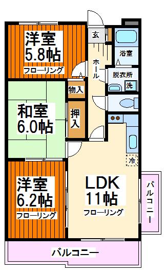 セリス仙川A棟 間取り