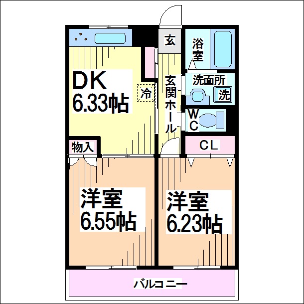 ファインクレスト富士見ヶ丘 間取り