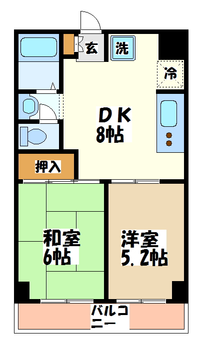 清和レジデンス【下高井戸店専任物件】 間取り