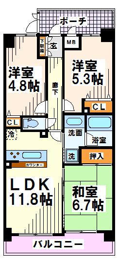 パテラ府中栄町 間取り