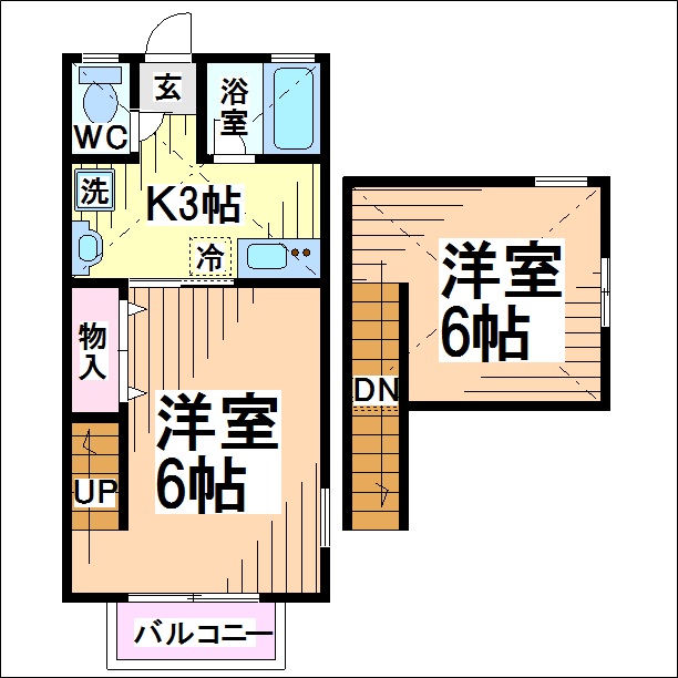 ペルシアーナ三鷹台 間取り