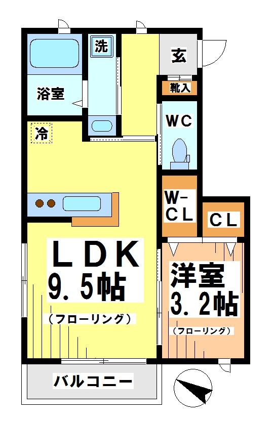 Hiフラッツ（ハイフラッツ） 間取り