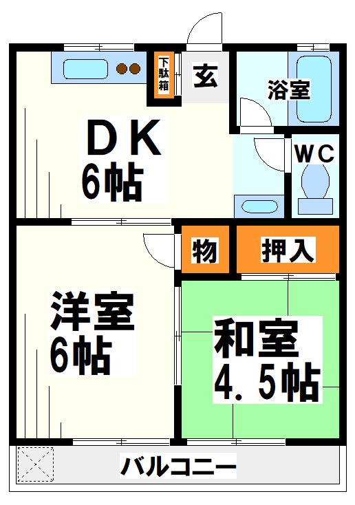 ボーセンフラット　-弊社管理物件- 間取り