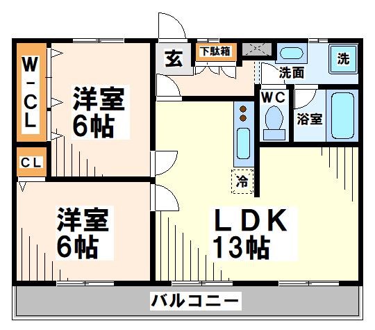 パレススメールＢ 間取り