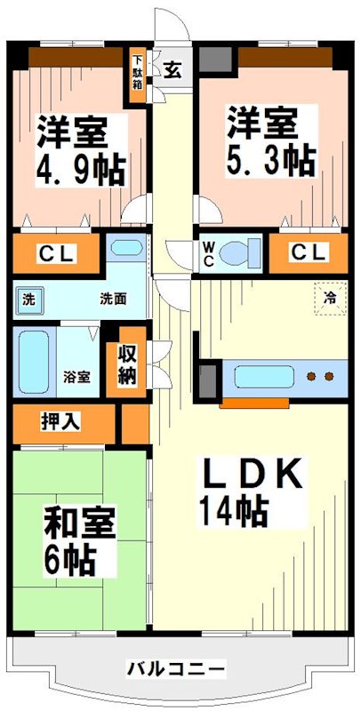 ガーデンコート仙川 間取り