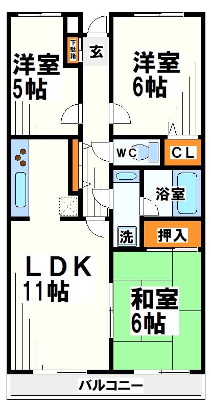 ヴェルデ久我山 間取り図