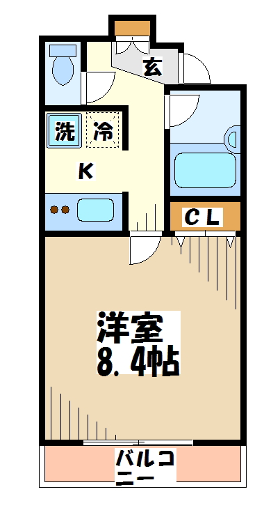 オークスクエア八幡山 間取り