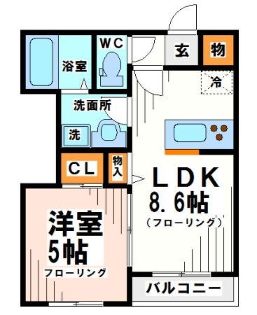 エルミタージュ桜上水　弊社管理物件  間取り