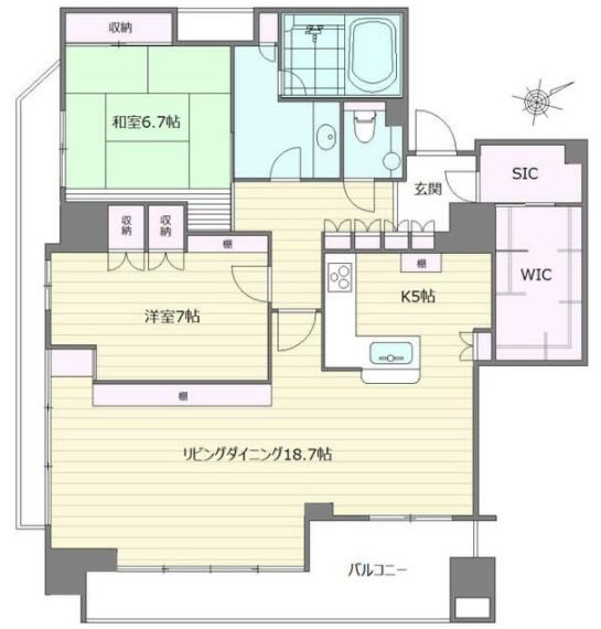 イトーピア武蔵野ブランマーク 間取り図