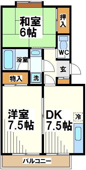 ポナール深大 間取り図