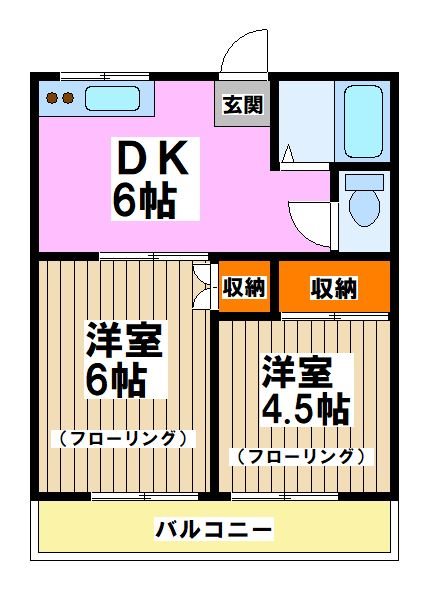 板橋荘 間取り