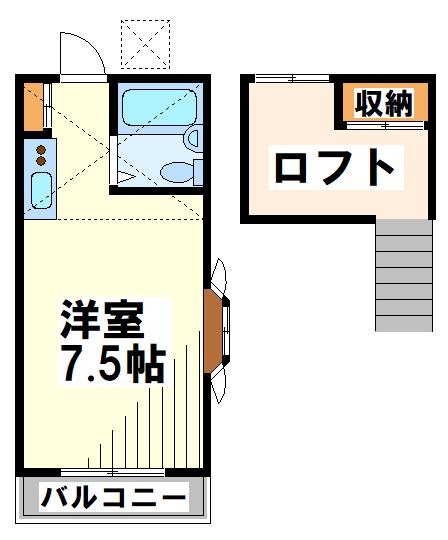 第1ジョイフルヤマ 102号室 間取り