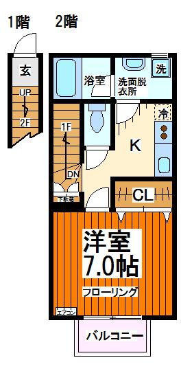 ガーネットハイツ　当社管理物件 間取り