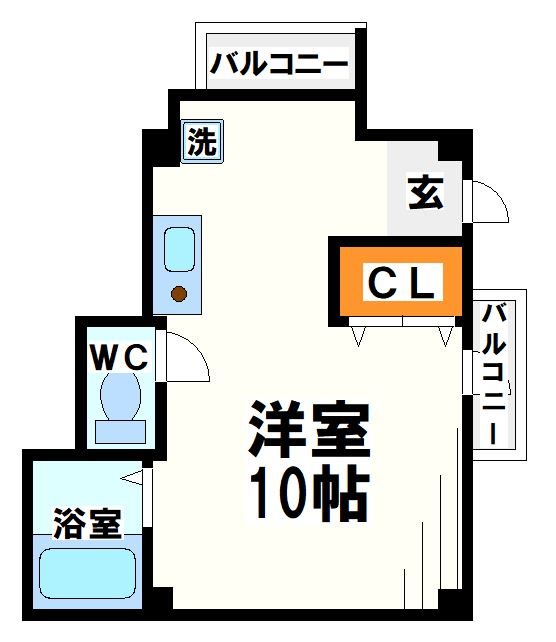 シャトル聖つつじヶ丘 間取り図