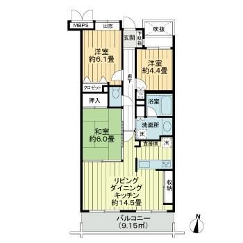 ライオンズガーデン三鷹台 間取り